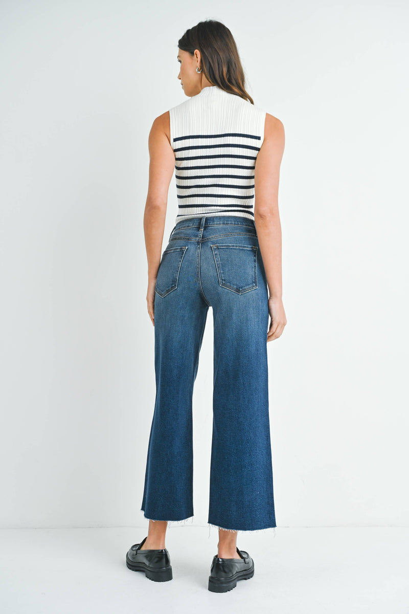 Scissor Cut Wide Leg Jean