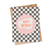 Checkered Happy Birthday