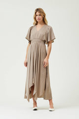 Unbalanced Skirt Maxi Dress