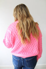 Textured Balloon Sleeve Cardigan 2 Colors!