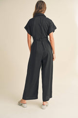 Sadie Statement Button Down Jumpsuit