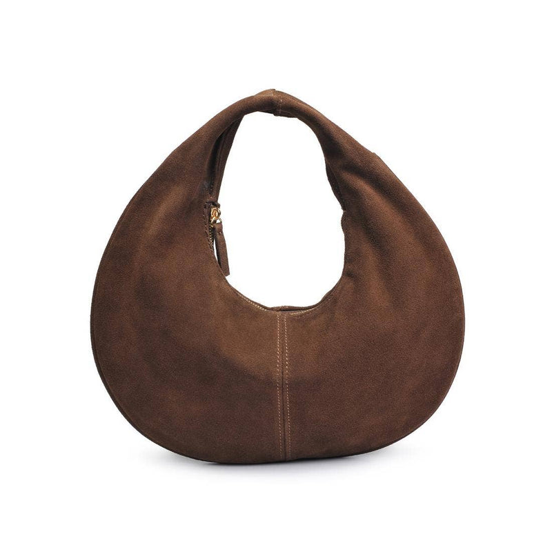 Farrah Suede Leather Hobo Purse