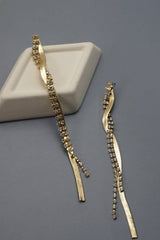 Snake Chain Twisted Earrings