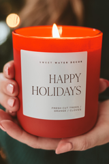 Happy Holidays 15 oz Soy Candle
