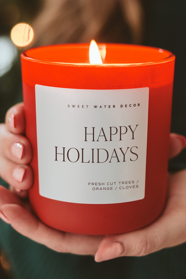 Happy Holidays 15 oz Soy Candle