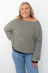 Loose Fit Cotton Sweater Top