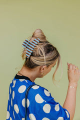 KAXI Polka Dot & Striped Oversized Claw