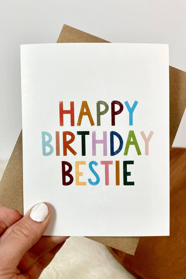 Bestie Birthday Card