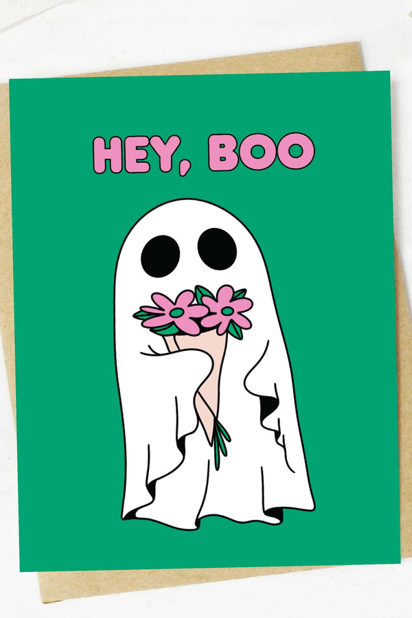 Hey, Boo Ghost Halloween Card