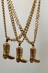 Cowgirl Boot Necklace