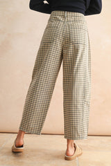 Cori Checker Barrel Pants
