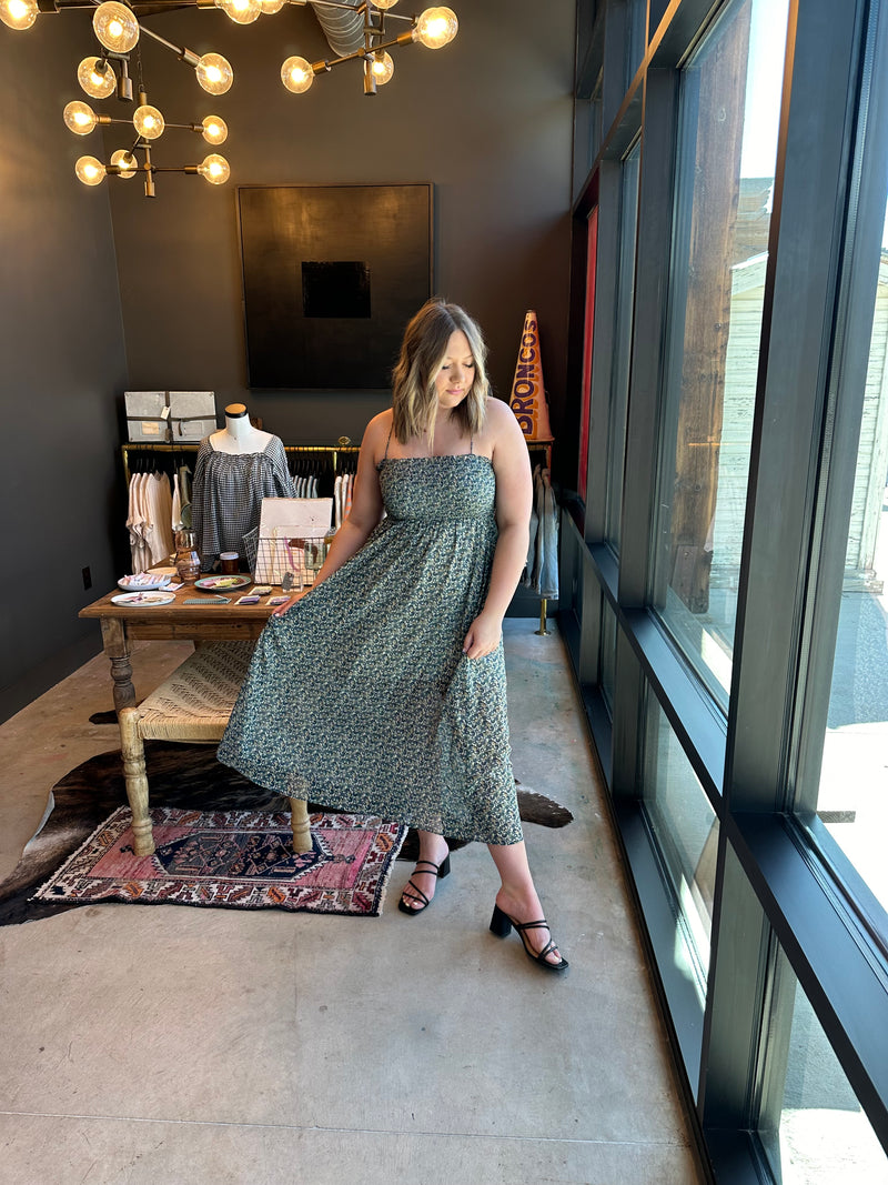 Smocked Top Maxi Dress