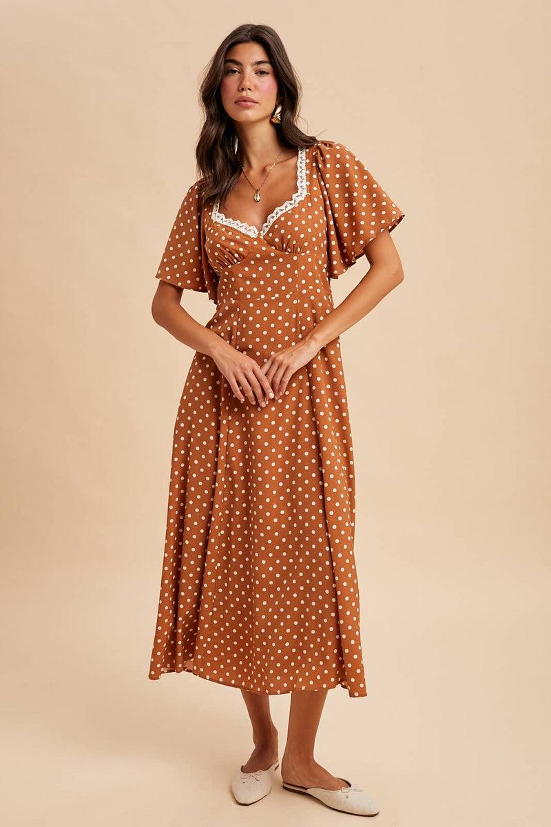 Belle Polka Dot Maxi Dress