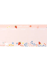 Strawberry Weekly Notepad