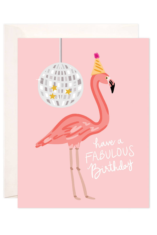 Fabulous Flamingo Greeting Card