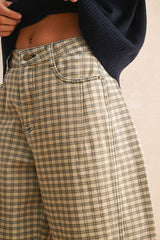 Cori Checker Barrel Pants