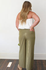 Paisley Wide Leg Pull On Pants
