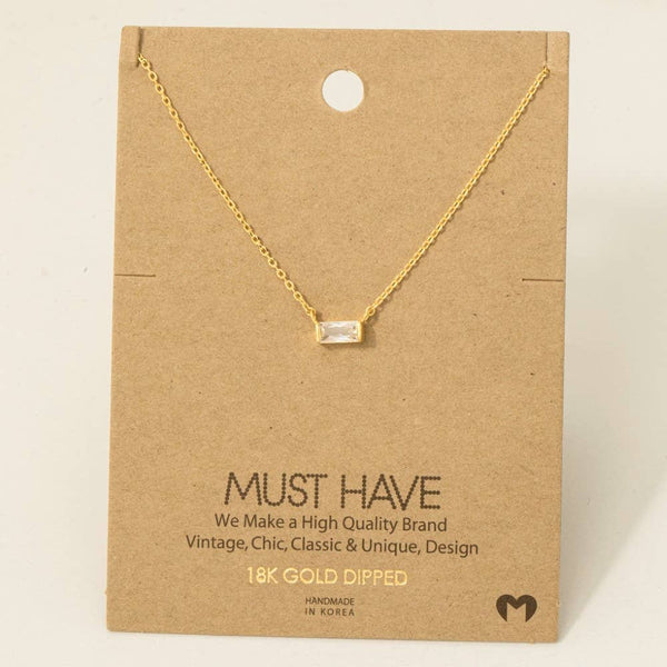 Mini Stud Pendant Necklace