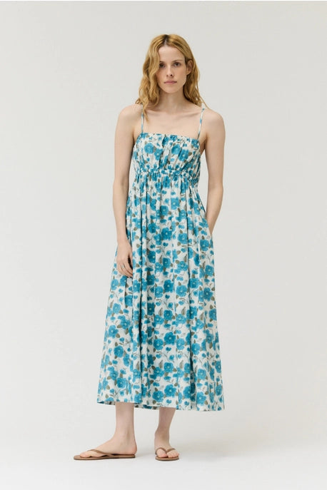 High Waist Spaghetti Tank Dress
