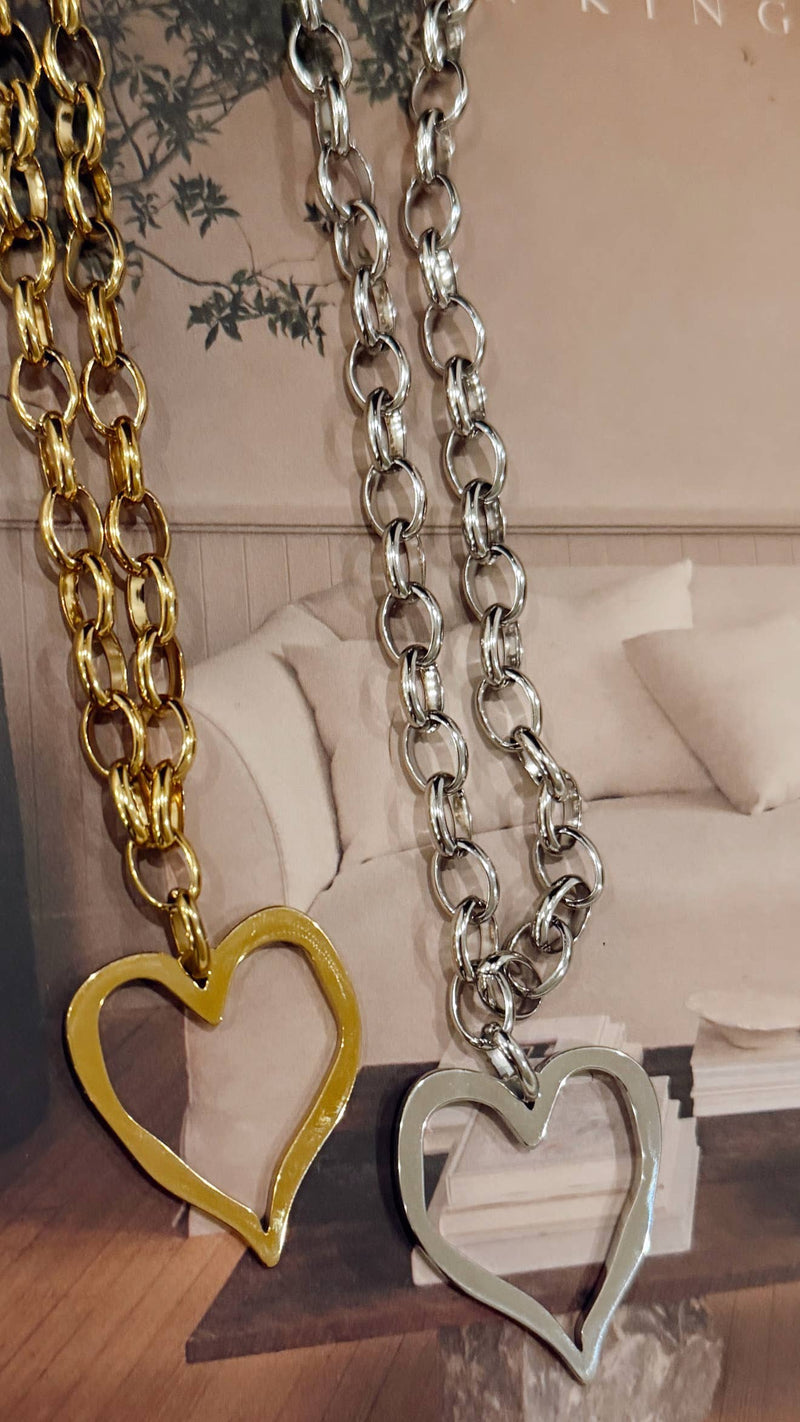 Open Heart Necklace