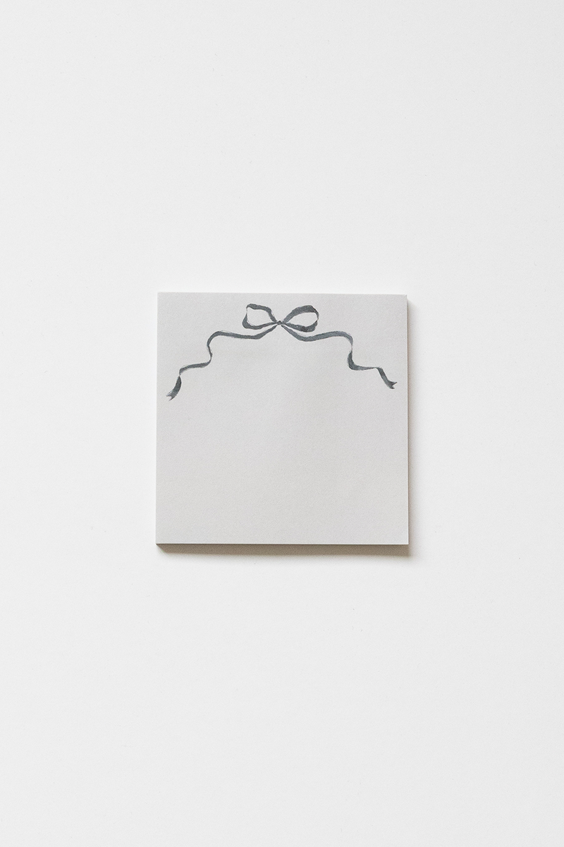 Black Bow Sticky Notes
