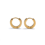 Chess Gold Huggie Earrings