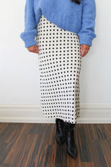 Polka Dot Slip Skirt