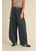 Washed Wide Leg Pant