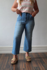 High Rise Cargo Pocket Wide Leg