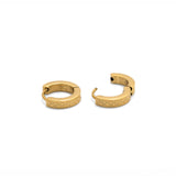 Chess Gold Huggie Earrings