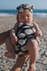 Muslin Sleeveless Tank Romper | Seashells