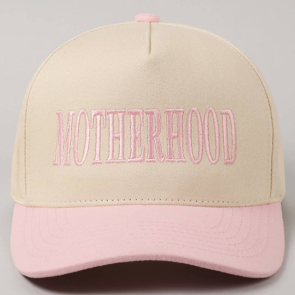 MOTHERHOOD Embroidered Two-Tone Trucker Hat