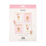 Ice Cream Valentine's Cards and Eraser Set
