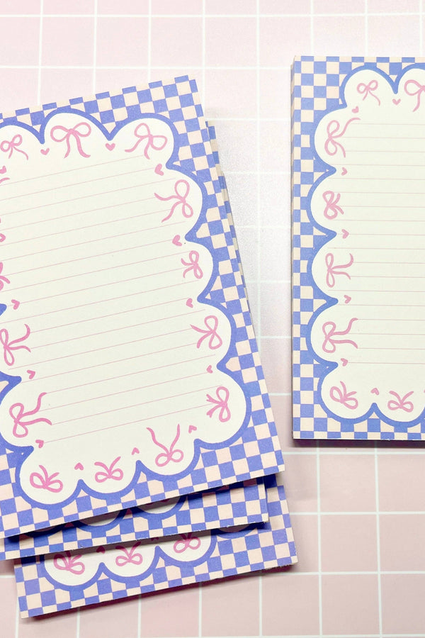 Pink Bow Scallops Notebook