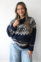 Mock Neck Long Sleeve Pullover Top