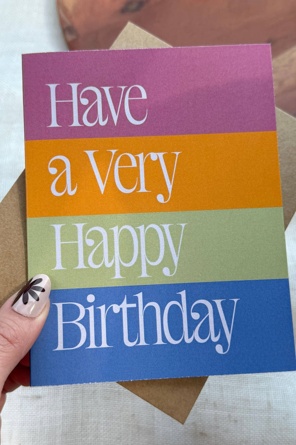 Have A Very Happy Birthday Colorful Card