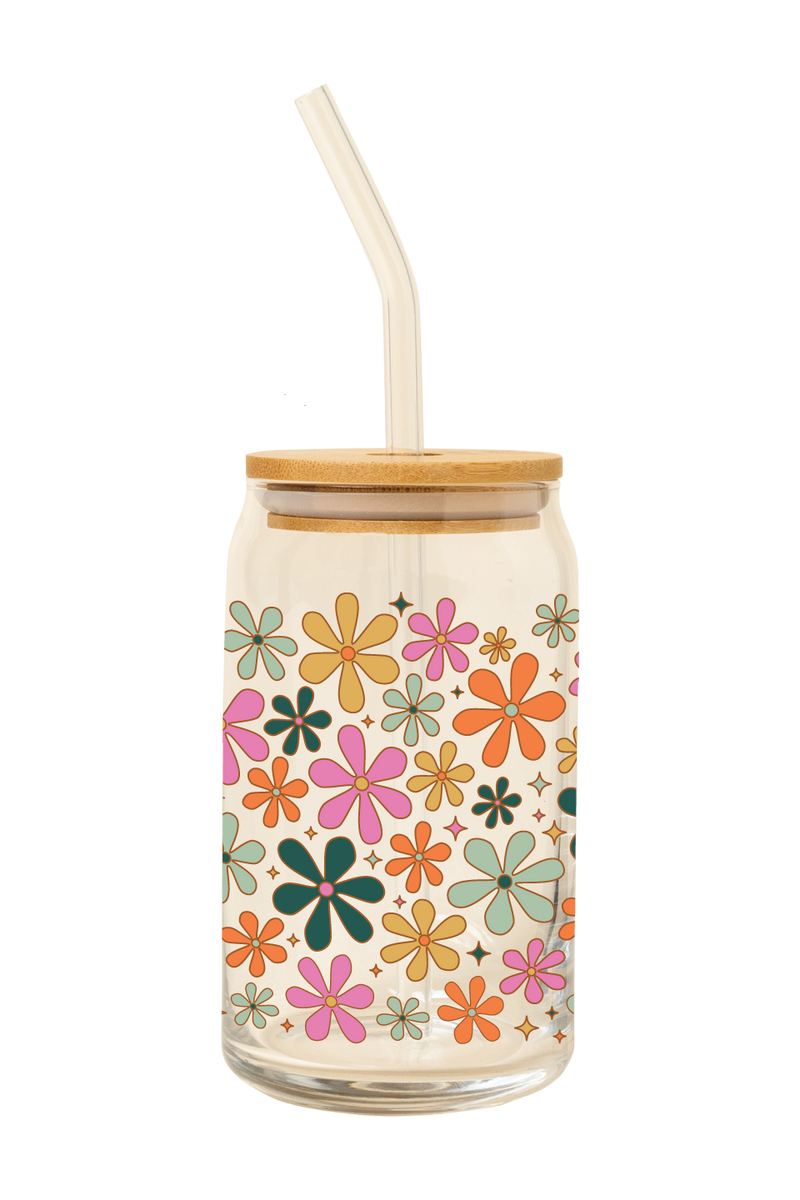 Betty Bloom Glass Can