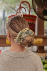 KAXI Blue Plaid Corset Scrunchie