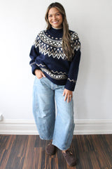 Mock Neck Long Sleeve Pullover Top