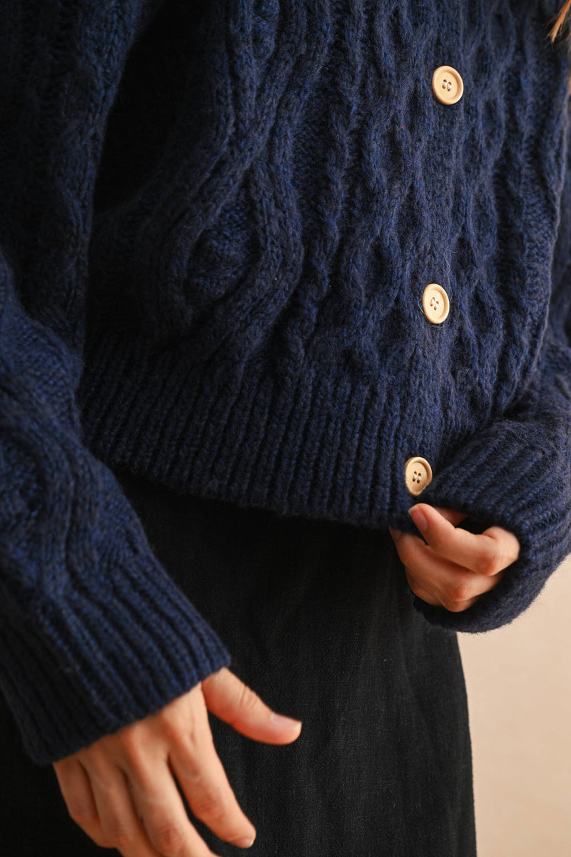 Karly Cable Knit Cardigan