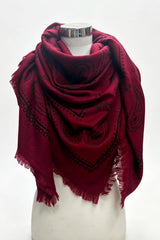 Paisley Square Wool Scarf