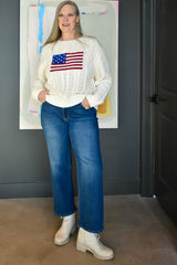 USA Cable Knit Sweater