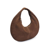 Farrah Suede Leather Hobo Purse