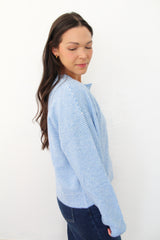 Striped Button-Up Sweater