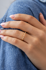 Slim Baguette Tennis Ring