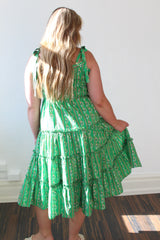 Floral Tiered Midi Dress