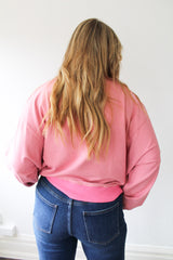 Oversized Striped Drop Shoulder Sweatshirt