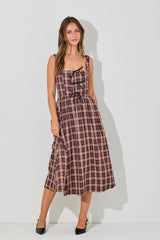 Plaid Ribbon Dress