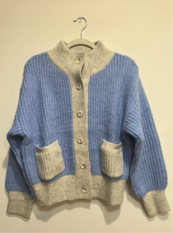 Chenille Pocket Cardigan