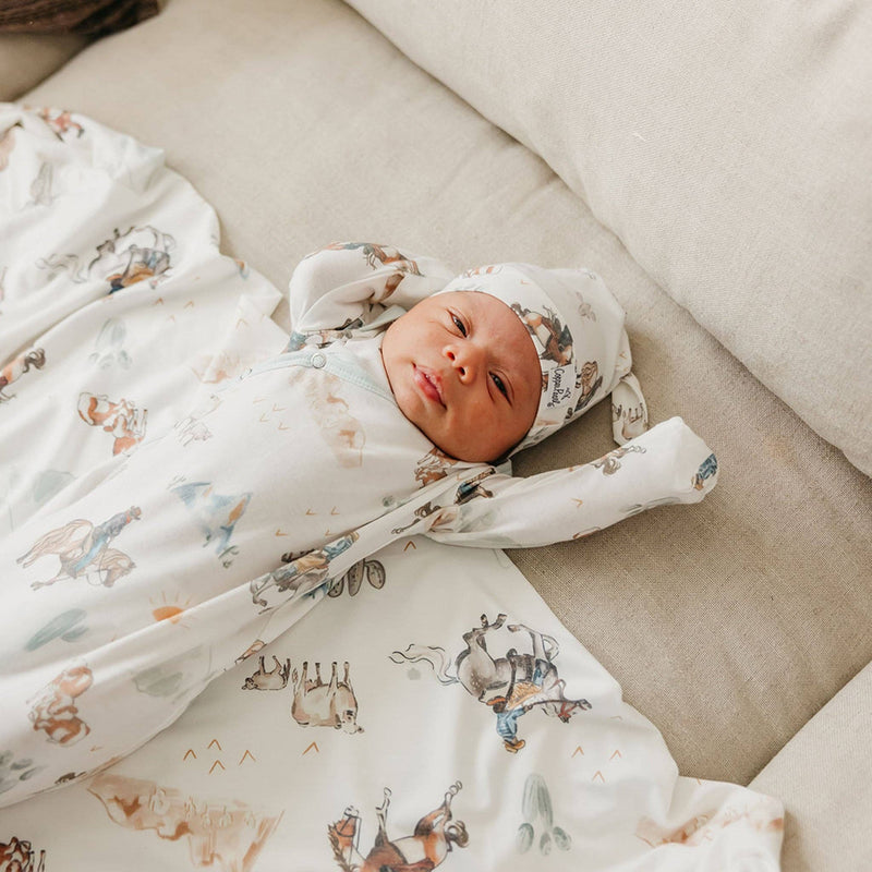 Knit Swaddle Blanket - Boone